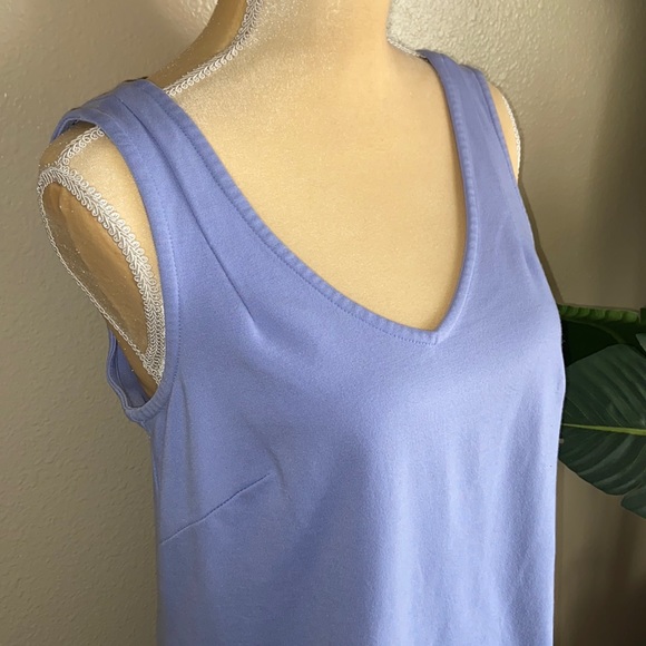 Tori Richard Honolulu Colorblock Sleeveless Double V Shift Dress - Picture 4 of 14